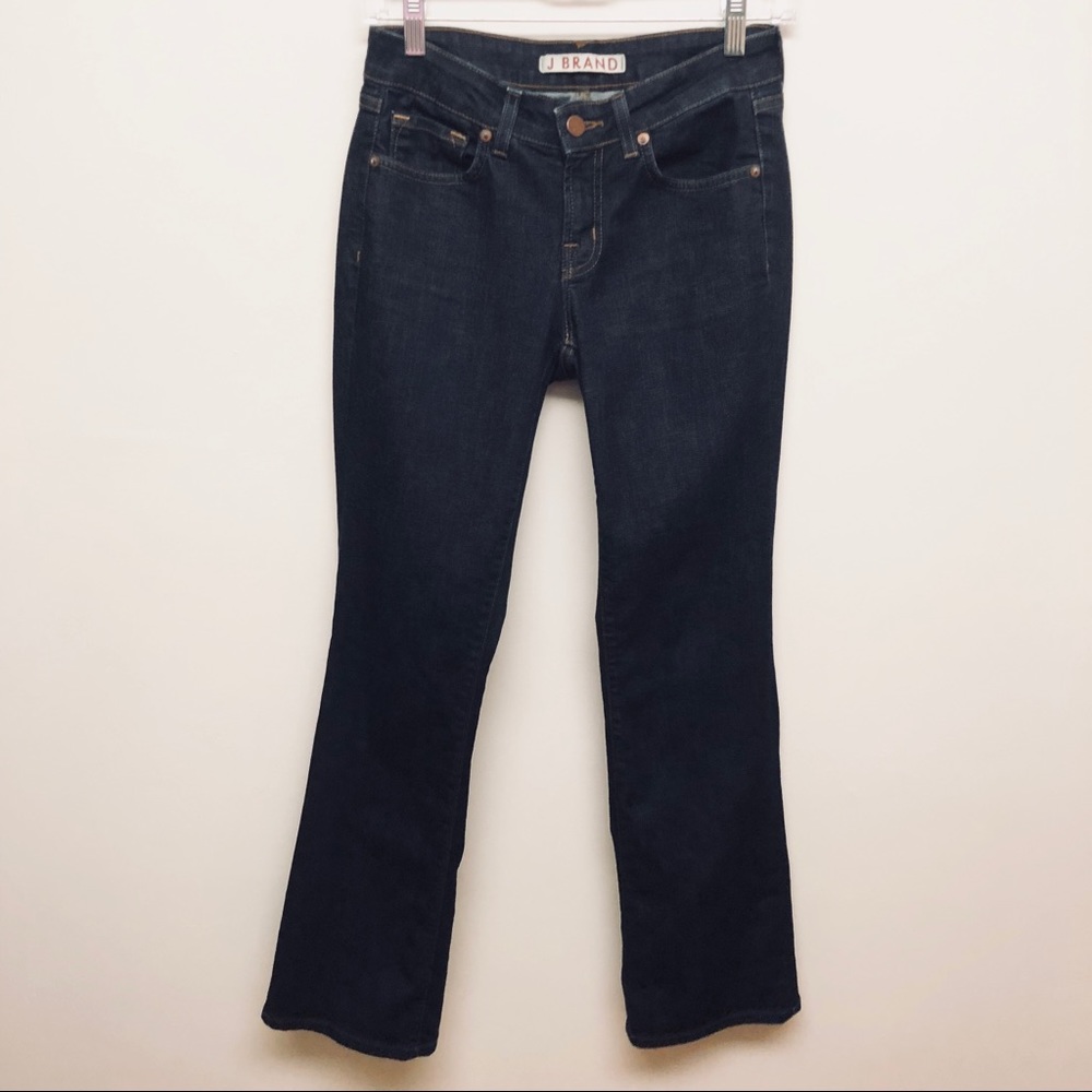 J Brand Curvy Fit  Boot Leg Dark Blue Jean…
